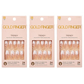 Goldfinger Gel Glam Design Nails packaging showcases a convenient at-home manicure kit.
