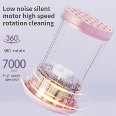 GOLIKEE pink close-up shows silicone mesh for versatile brush sizes.