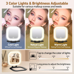 GOMIPURU mirror charges via USB-C for travel-friendly power