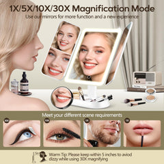 GOMIPURU vanity mirror 80 LED lighting for true-color makeup application