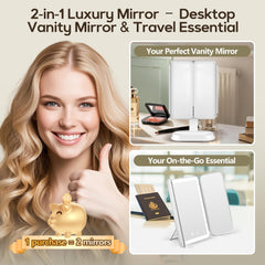GOMIPURU vanity mirror travel-compact for quick on-the-go touch-ups