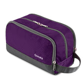 Gonex travel toiletry bag deep purple main compartment fits large bottles