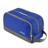 Gonex travel toiletry bag exterior blue shows durable water-resistant nylon