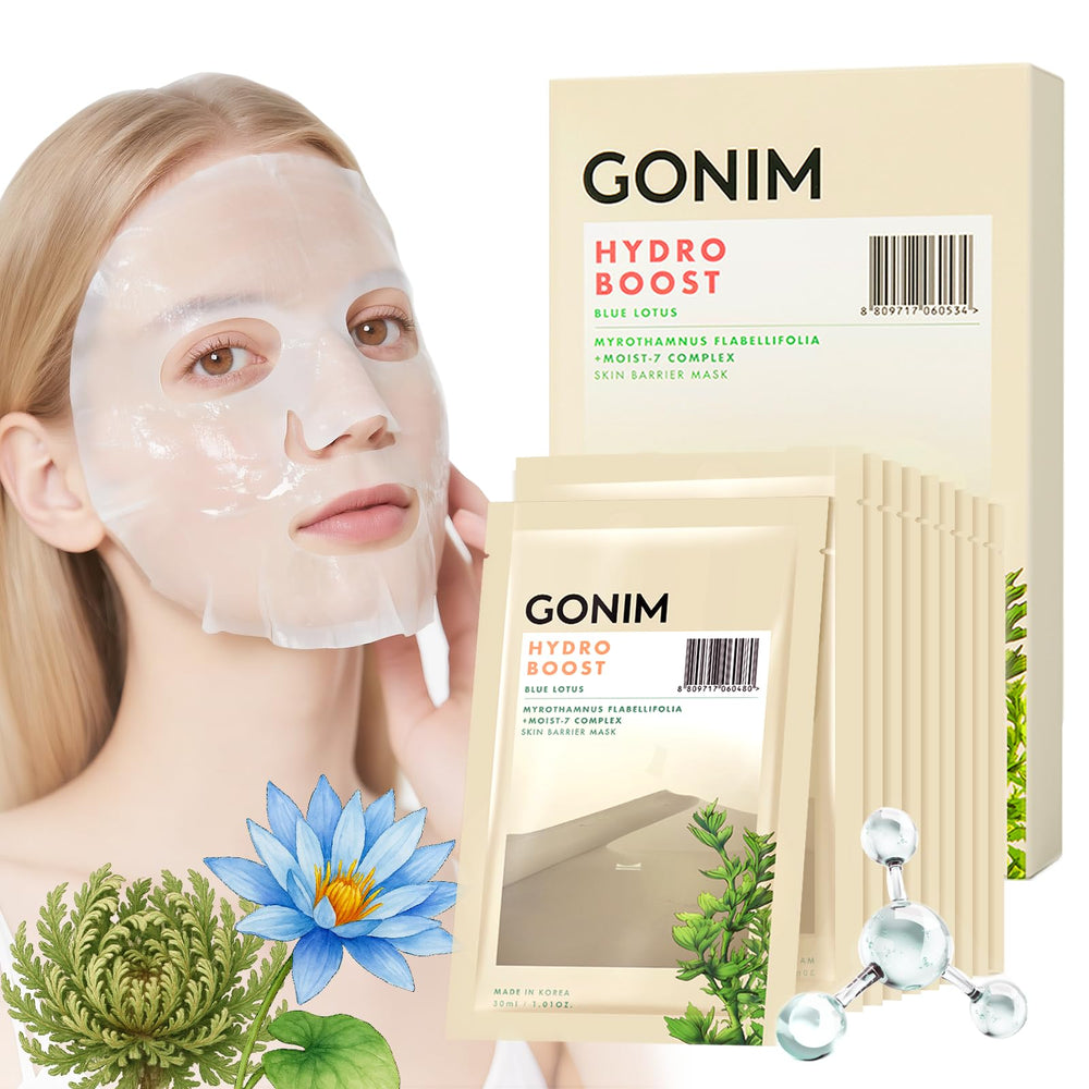 GONIM Face Mask pack shot highlights hydrating Korean skincare for daily use.