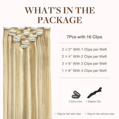 GOO GOO clip-in hair extensions close-up weft showing smooth cuticles and tangle resistance.