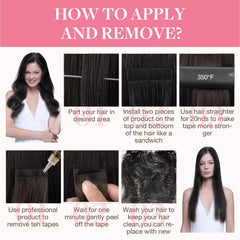 GOO GOO extensions length options from 10 to 28 inches for versatile styling.