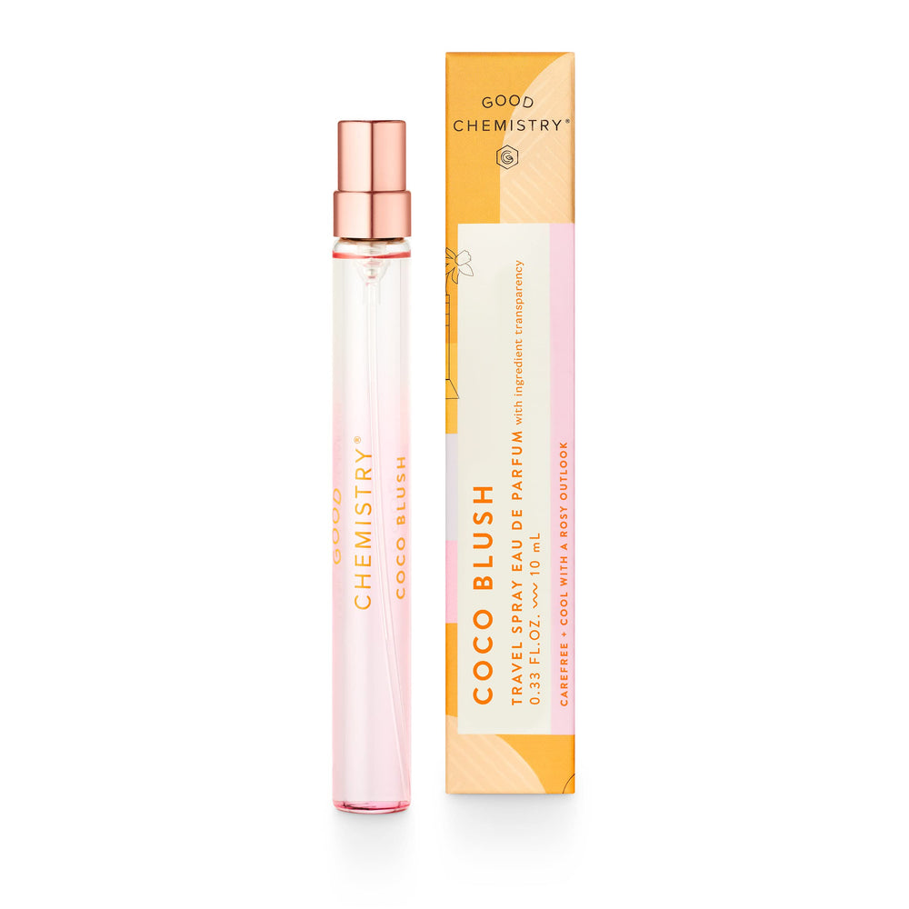 Good Chemistry Coco Blush compact bottle for on-the-go freshness