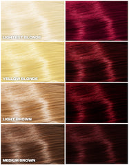 Good Dye Young red shade swatches reveal true tone and depth.