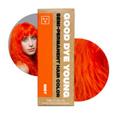 Good Dye Young Riot hair dye tube delivering neon orange color for bold looks.