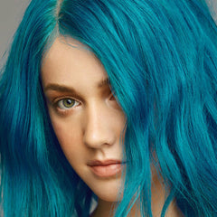 Good Dye Young teal blue pigment close-up highlighting semi-permanent color