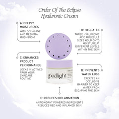 Good Light Order of the Eclipse texture closeup—silky, non-greasy skin feel.