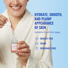 Good Molecules Hyaluronic Acid Serum dropper in use for precise application