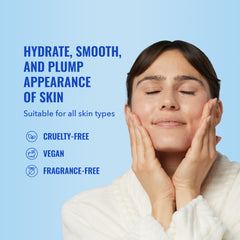 Good Molecules Hyaluronic Acid Serum pump top delivers quick, non-greasy hydration on contact.