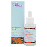 Good Molecules Super Peptide Serum bottle close-up highlighting hydration potential