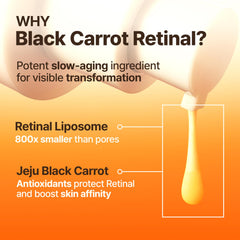 GOODAL Black Carrot Vita-A Serum glass bottle in use for rapid absorption