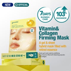 GOODAL Vita C gel mask jar texture showing hydration and quick absorption.