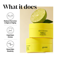 GOODAL Vitamin C Eye Patches brightening serum close-up for the under-eye area.