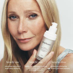 goop Beauty 3x Retinol Serum texture close-up reveals creamy, refreshing finish