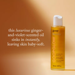 goop Beauty Body Oil ingredients kakadu plum close-up highlighting glow boost.