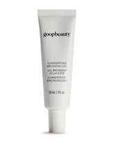 goop Summertone Bronzing Gel tube front for easy portability and travel-ready glow.