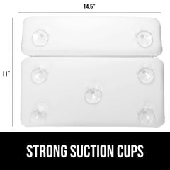 Gorilla Grip bath pillow top view showing thick foam cushion for comfort