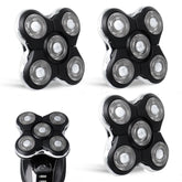 GORLENT Pro replacement heads Balder Pro XR7000 closeup of five dual-track blades for smooth shaving