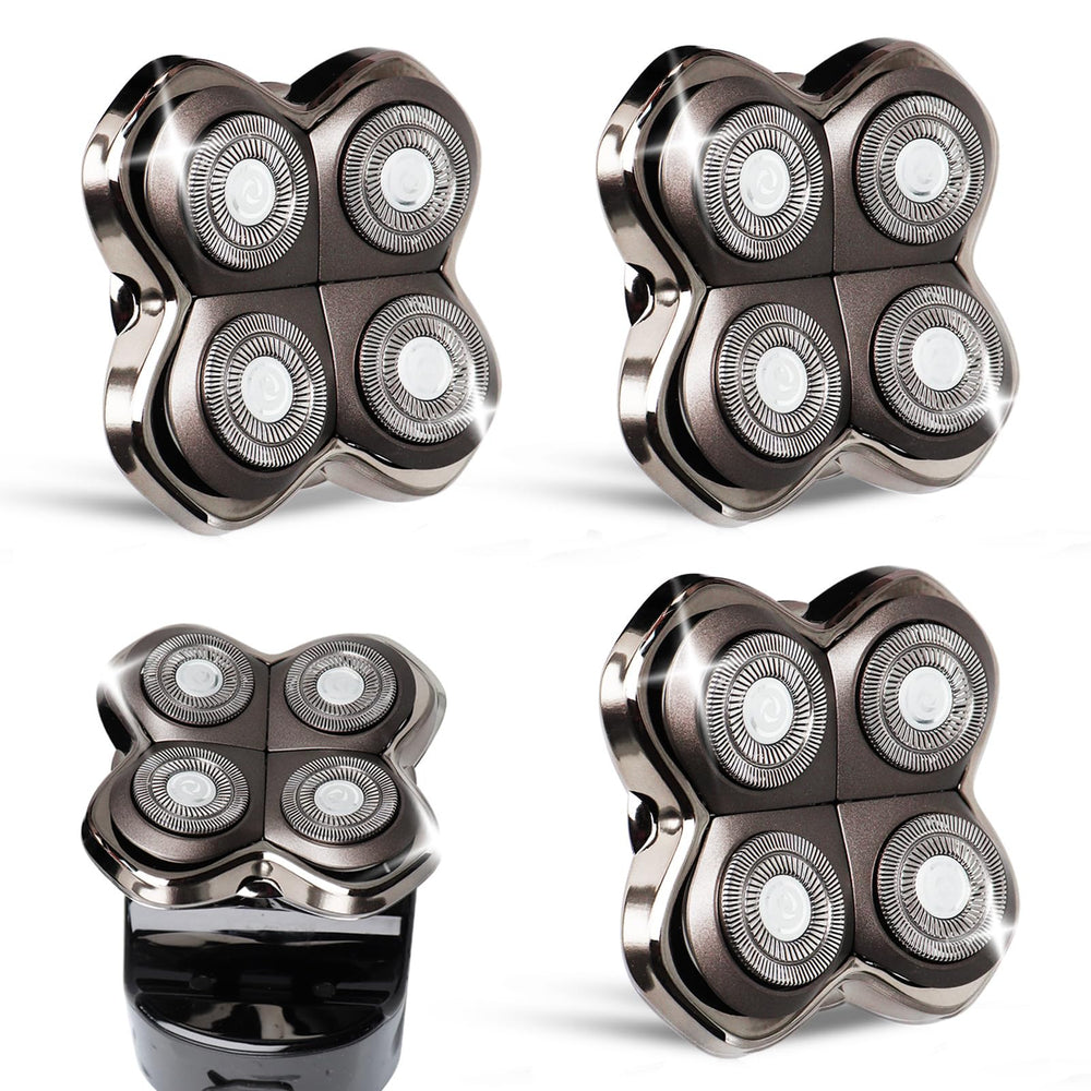 GORLENT Pro 4 replacement head close-up with precision blades for smoother shaves