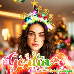 GORTIN LED hair accessory for women adds subtle glow to events and parties