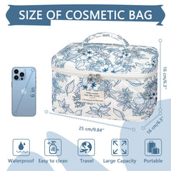 Gosect makeup bag interior packed with cosmetics and brushes