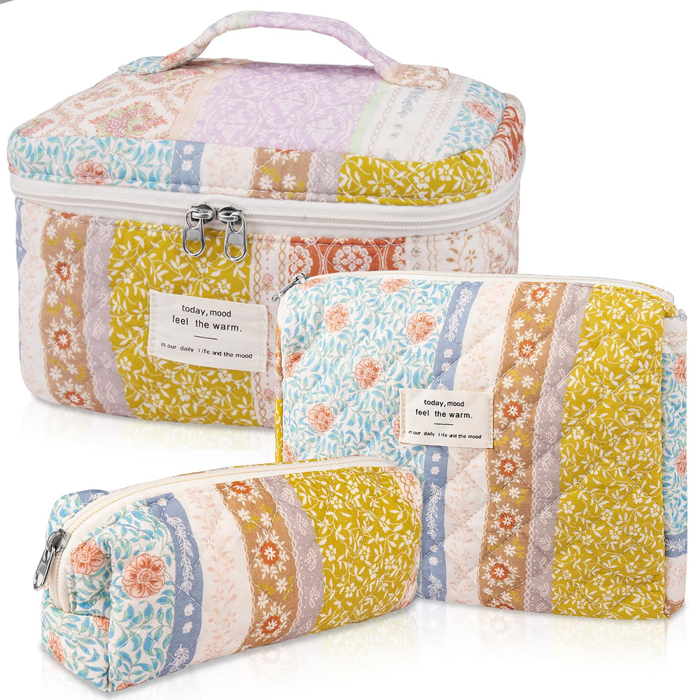 Gosect makeup bag set front view for easy organization.