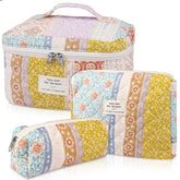 Gosect makeup bag set front view for easy organization.