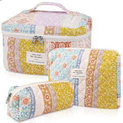 Gosect makeup bag set front view for easy organization.