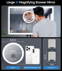 Gospire 3X LED color modes provide accurate lighting for makeup
