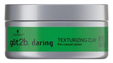 Got2B Daring Texturizing Clay pack of three jars for casual styles with high hold.