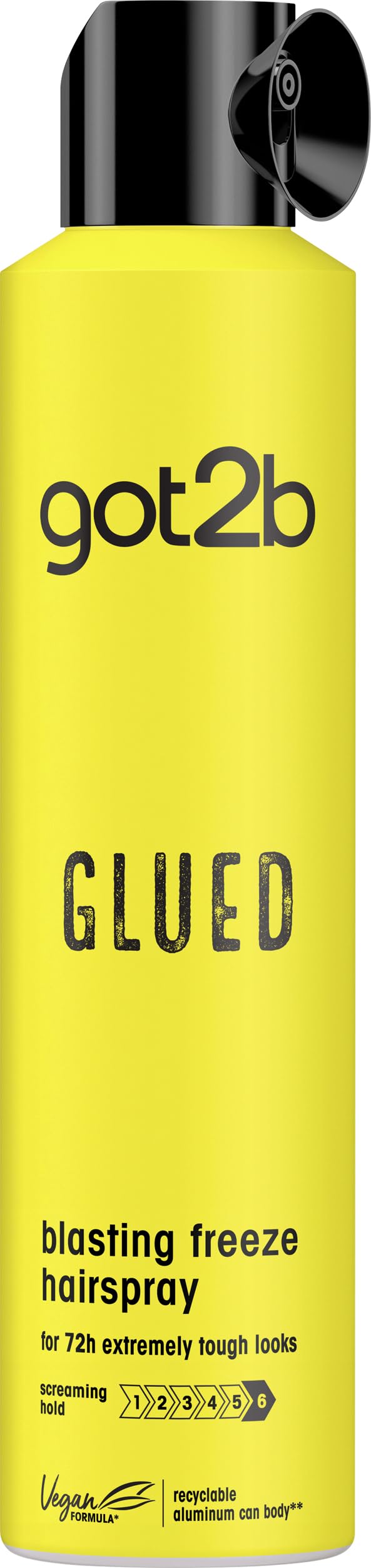 Got2B Glued Blasting Freeze Spray aerosol can provides extreme hold for events