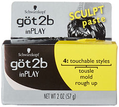 Got2B Inplay Hair Paste hands-application for easy mold and touchable finish.