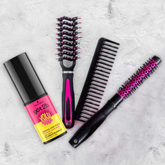 Got2B Volumaniac Spray Powder texture highlights hair lift and flexible styling.