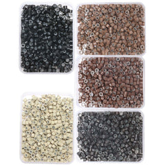 GOTDYA 2500pcs 4mm hair tinsel beads pack with vibrant color options for extensions