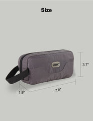 GOX Dopp Kit grey hanging hook enables hands-free access in bathrooms and gyms