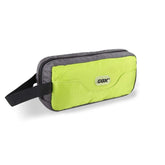 GOX travel toiletry bag main compartment keeps bottles neatly organized for quick access.