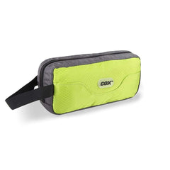 GOX travel toiletry bag main compartment keeps bottles neatly organized for quick access.