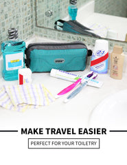 GOX travel toiletry bag 420D ripstop nylon material for durable daily use.