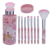GQYAYQG cute makeup brush set 8 pcs pink aids precise eye shadow blending.