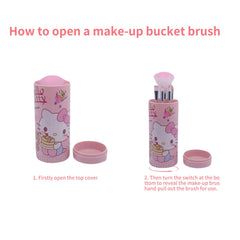 GQYAYQG makeup brush holder pink keeps brushes organized on vanity.