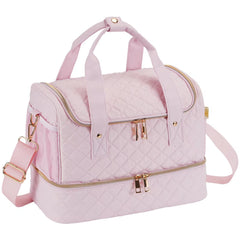 GR69N Nail Polish Organizer Case main compartment keeps bottles secure and neatly organized.