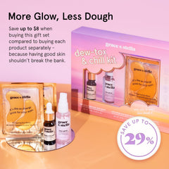 Grace & Stella rosewater face spray 30ml mist refreshes skin softly.