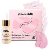 Grace & Stella under-eye mask pink patches for brightening and refreshment.