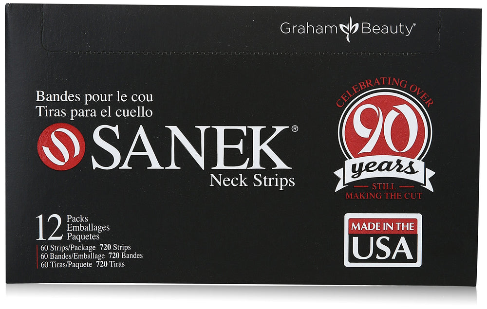 Graham Medical Sanek Display Neck Strips front view, protect clothing during patient visits.