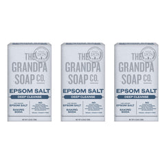 Packaging spotlight: The Grandpa Soap Company Epsom Salt Bar Soap uses sustainable packaging.