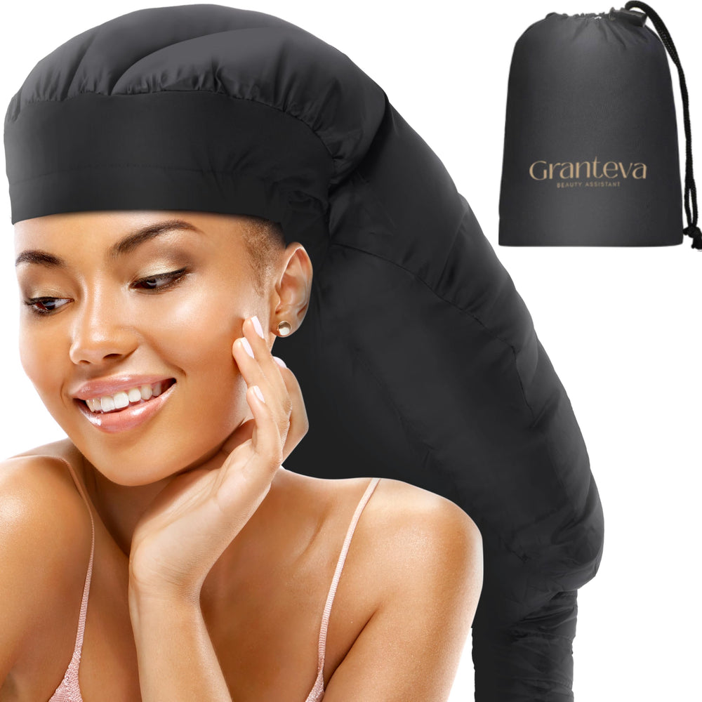 Granteva large hooded dryer bonnet attachment with wide hood for even heat during roller sets.